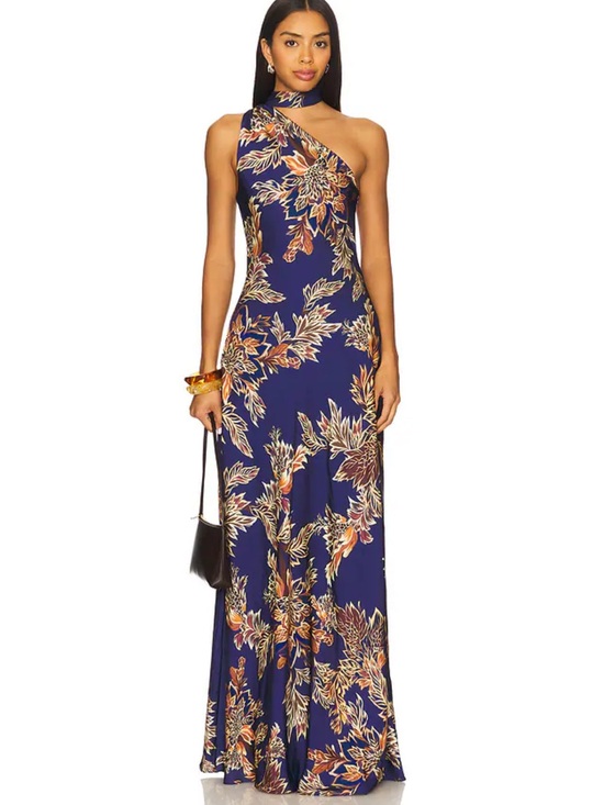 HEMANT & NANDITA Dresses & Skirts - Hemant Nandita Leela Bias Bias Maxi Dress With Sash Small S